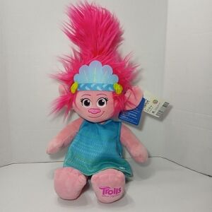 Build-A-Bear Workshop Trolls Band Together Poppy W/ Dress And Crown Talking NWT